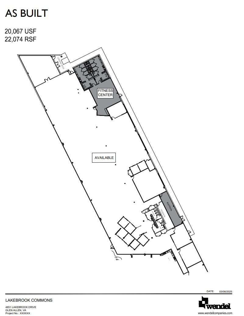 4851 Lake Brook Dr, Glen Allen, VA à louer Plan d’étage– Image 1 sur 1