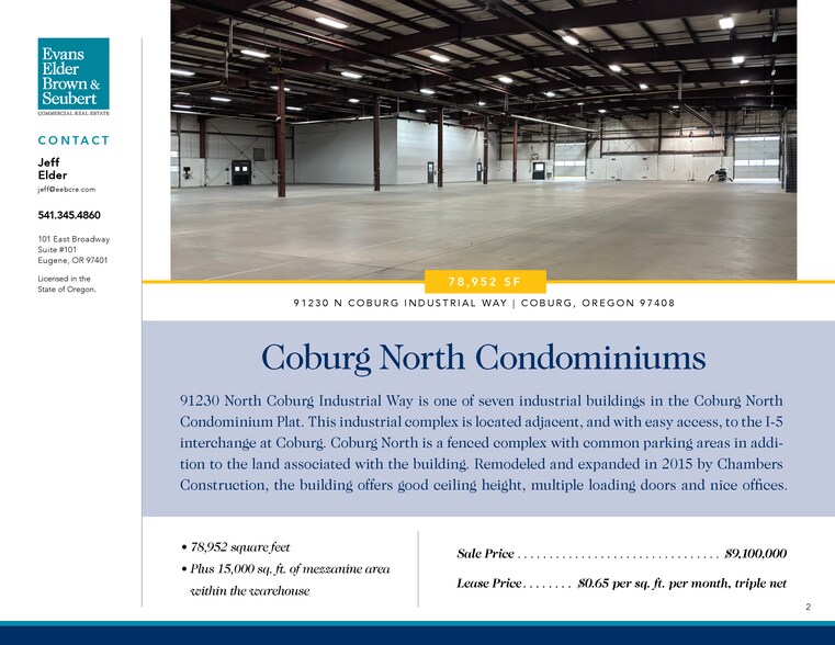 91230 Coburg Industrial Way, Eugene, OR à louer - Photo de l’immeuble – Image 3 sur 9