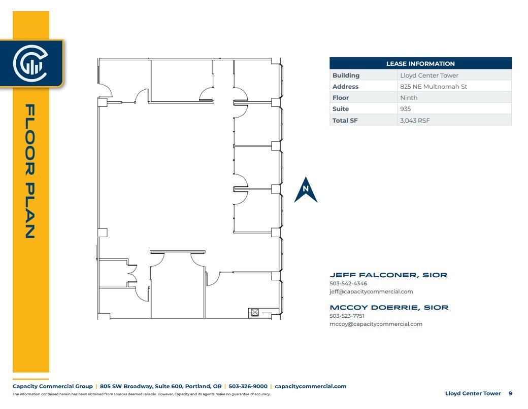 825 NE Multnomah St, Portland, OR à louer Plan d’étage– Image 1 sur 1