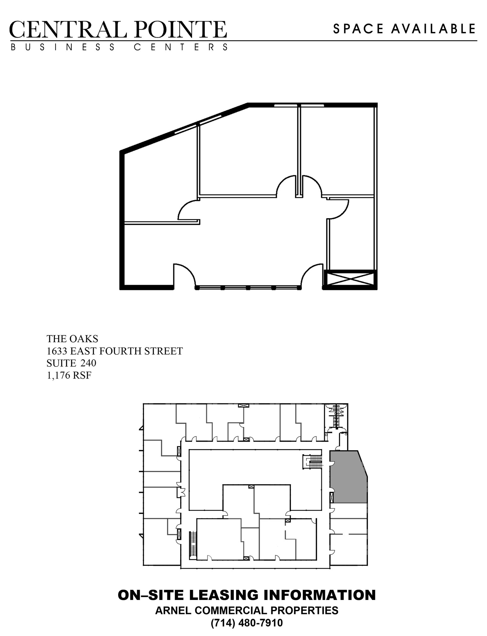 1633 E 4th St, Santa Ana, CA à louer Plan d’étage– Image 1 sur 1