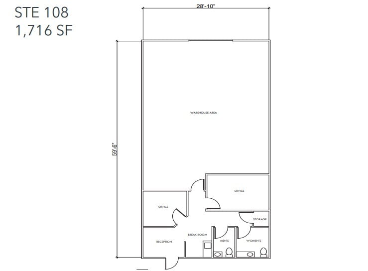 1778 N Plano Rd, Richardson, TX à louer Plan d’étage– Image 1 sur 1