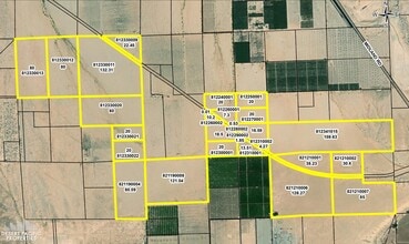 2nd Ave, Blythe, CA - Vue aérienne vue de carte