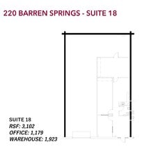 220 Barren Springs Dr, Houston, TX à louer Plan d’étage– Image 1 sur 1