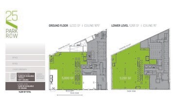 25 Park Row, New York, NY à louer Plan d’étage– Image 2 sur 2