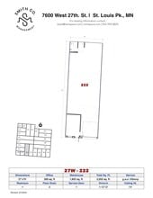 7600 W 27th St, Saint Louis Park, MN à louer Plan de site– Image 1 sur 1