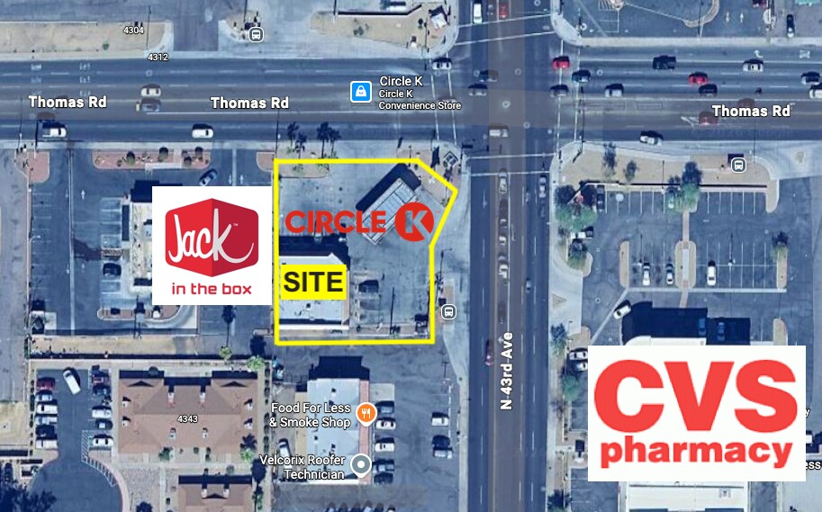 4301 W Thomas Rd, Phoenix, AZ à vendre - Aérien – Image 3 sur 7