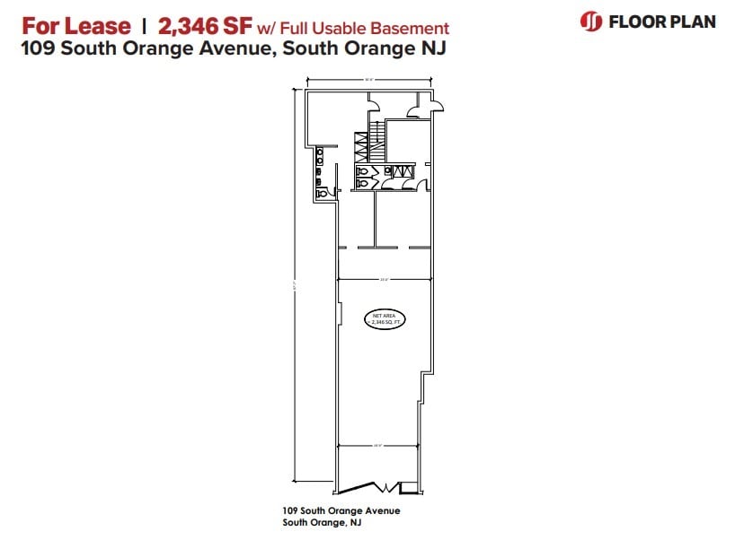 109-113 S Orange Ave, South Orange, NJ à louer Plan d’étage– Image 1 sur 1