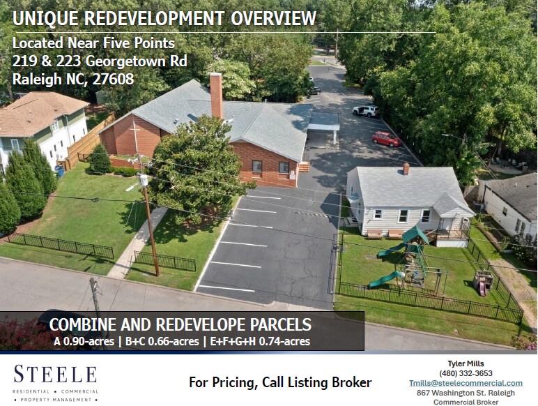 223 Georgetown Rd, Raleigh, NC à vendre - Aérien – Image 2 sur 3