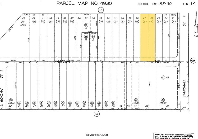 4114 Armour Ave, Bakersfield, CA à vendre - Plan cadastral – Image 3 sur 6