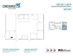 8601 W Bryn Mawr Ave, Chicago, IL à louer Plan d’étage– Image 1 sur 1