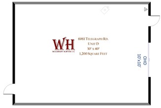 6051 Telegraph Rd, Toledo, OH à louer Plan d’étage– Image 1 sur 2