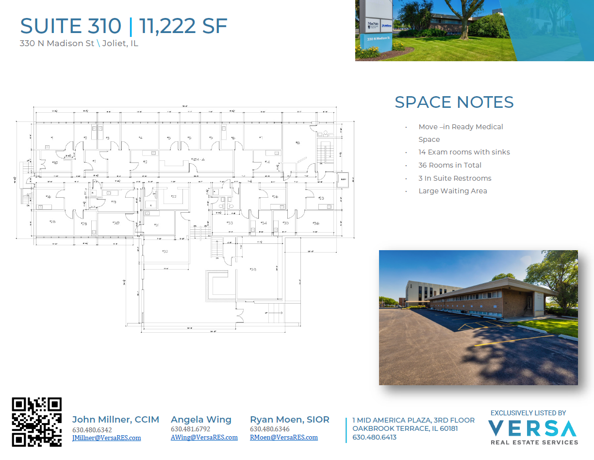 330-1 Madison St, Joliet, IL à louer Plan d’étage– Image 1 sur 1