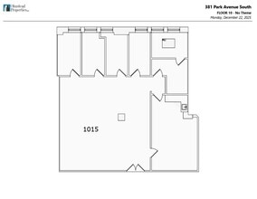 381 Park Ave S, New York, NY à louer Plan d’étage– Image 1 sur 2