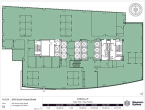 550 S Hope St, Los Angeles, CA à louer Plan d’étage– Image 1 sur 1