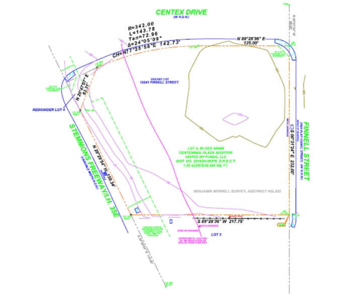 10341 N Stemmons Freeway, Dallas, TX à vendre - Plan de site – Image 3 sur 3