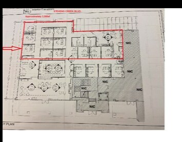 19626-19780 Stevens Creek Blvd, Cupertino, CA à louer Plan d’étage– Image 1 sur 1