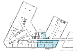 1400-1422 Euclid Ave, Cleveland, OH à louer Plan d’étage– Image 1 sur 1