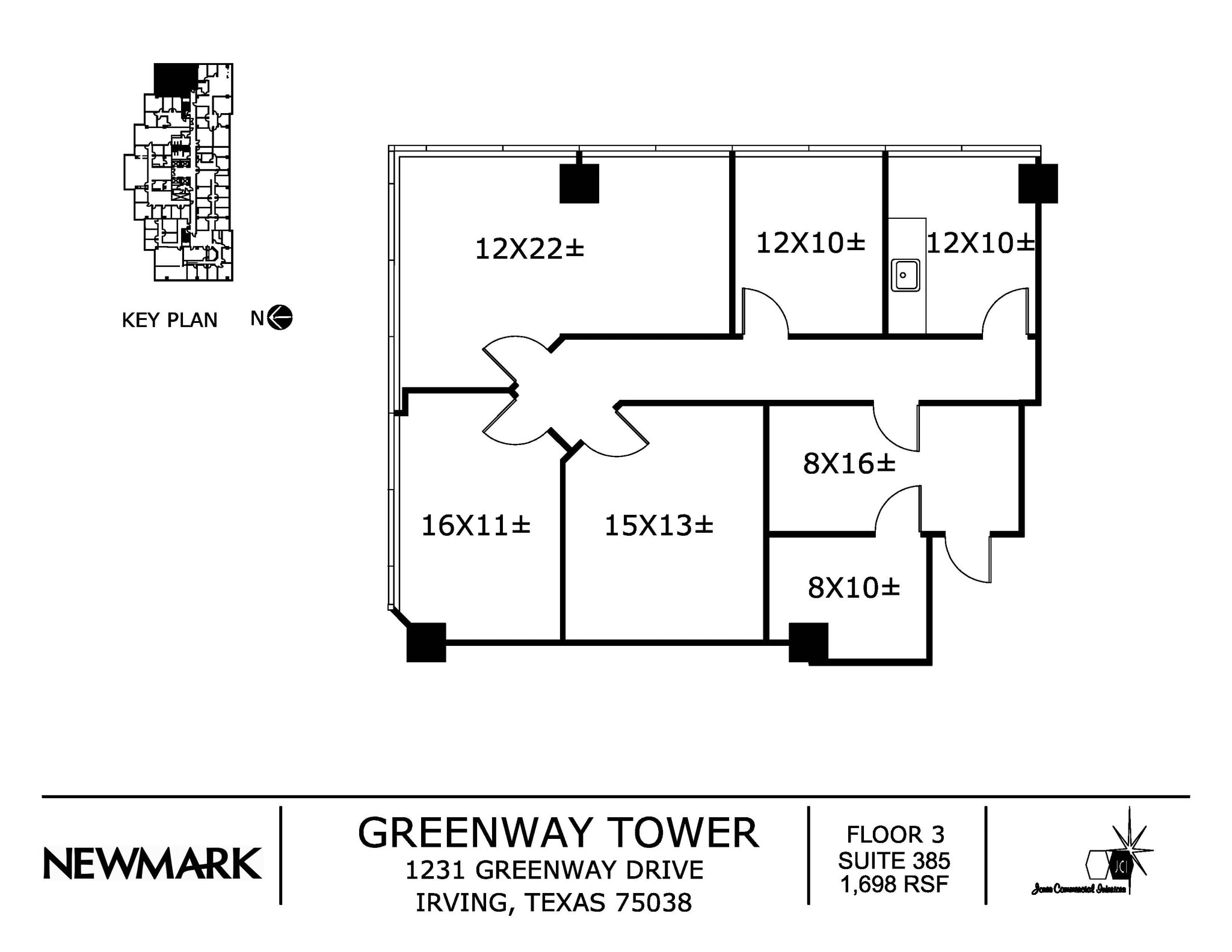 1231 Greenway Dr, Irving, TX à louer Plan d’étage– Image 1 sur 1