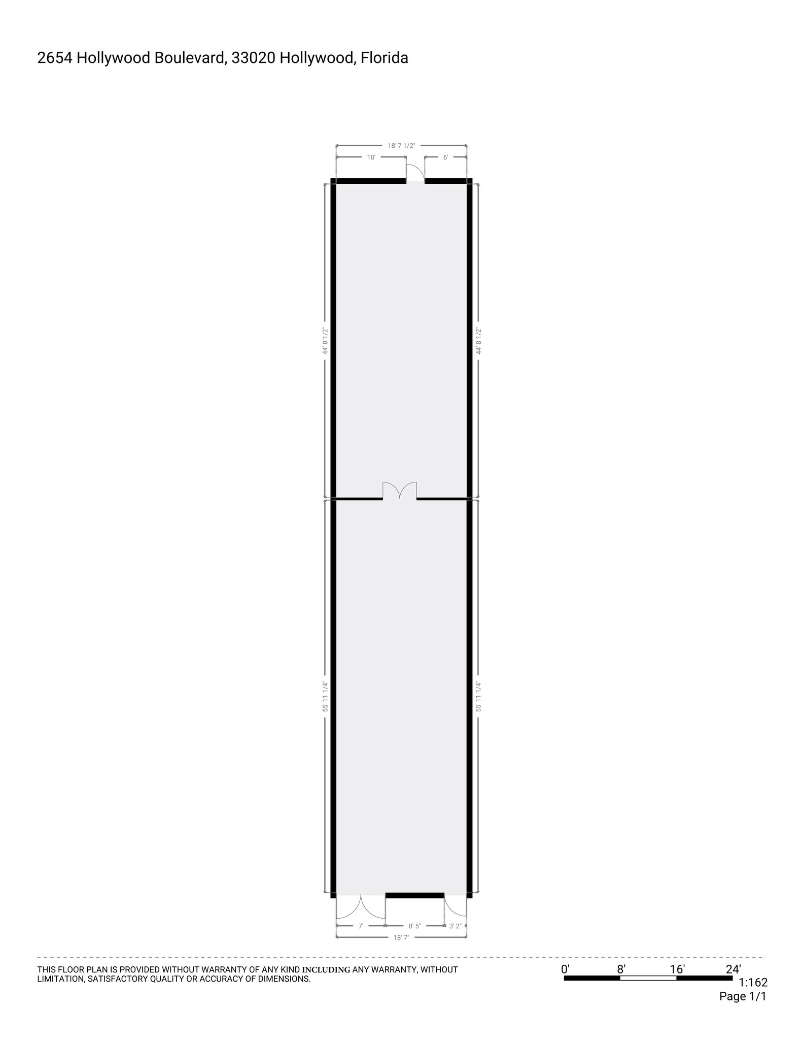 2652-2660 Hollywood Blvd, Hollywood, FL à louer Plan de site– Image 1 sur 16