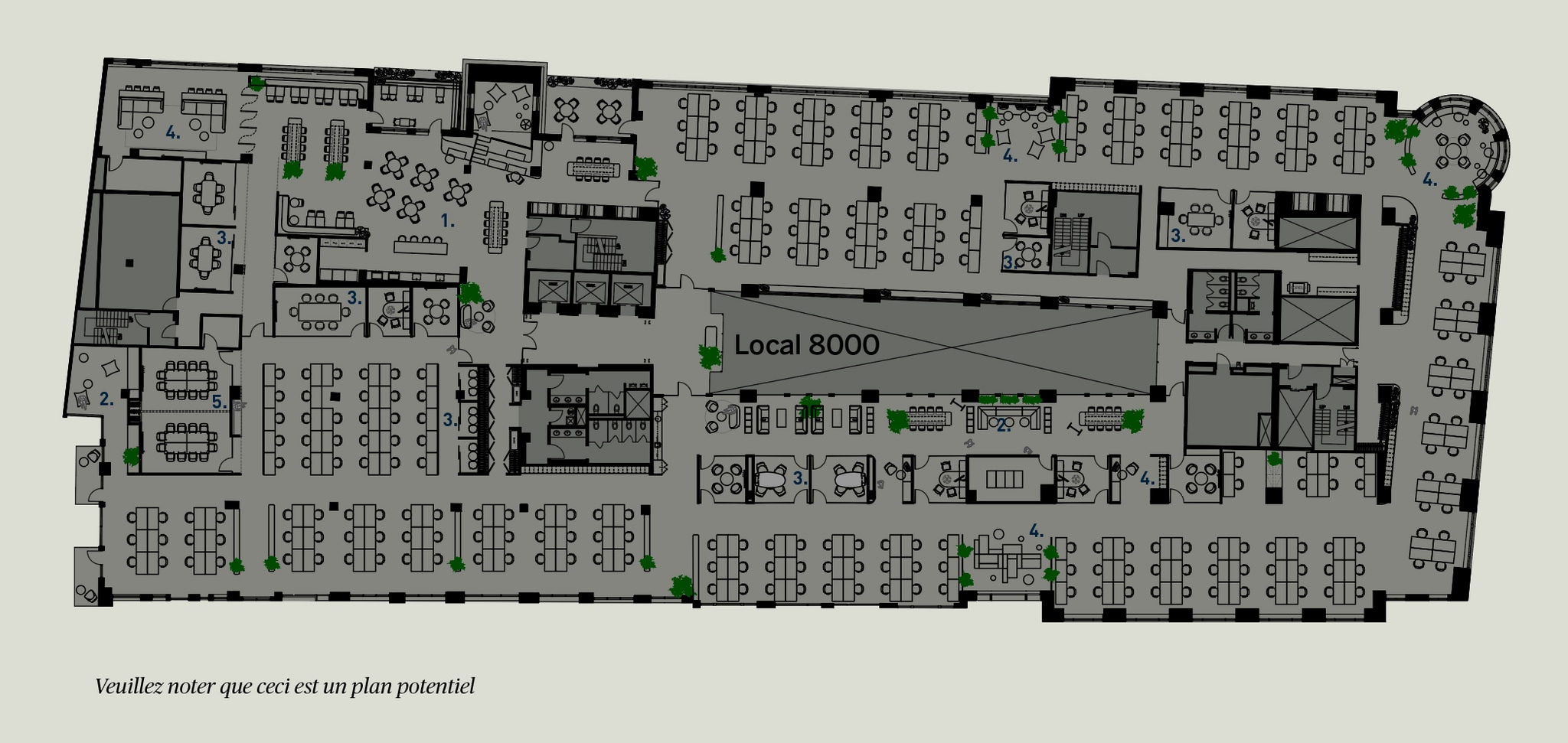 747 Rue Du Square-Victoria, Montréal, QC à louer Plan d’étage– Image 1 sur 1