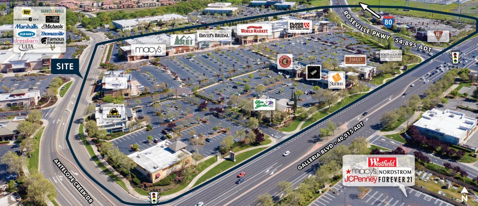 1120-1164 Galleria Blvd, Roseville, CA à louer - Photo de l’immeuble – Image 1 sur 17