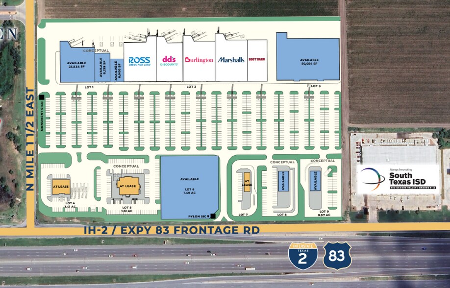 Expy 83 & Mile 1 1/2 East, Mercedes, TX à louer - Photo de l’immeuble – Image 2 sur 5