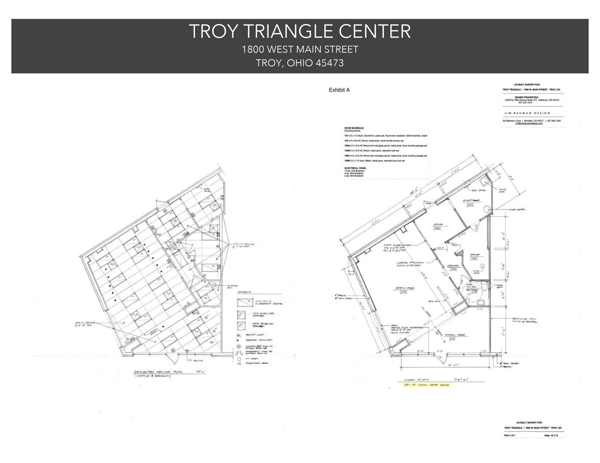 1800-1880 W Main St, Troy, OH à louer Plan de site– Image 1 sur 2