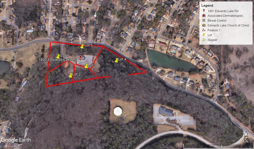 1401 Edwards Lake Rd, Birmingham, AL à vendre - Aérien – Image 1 sur 3