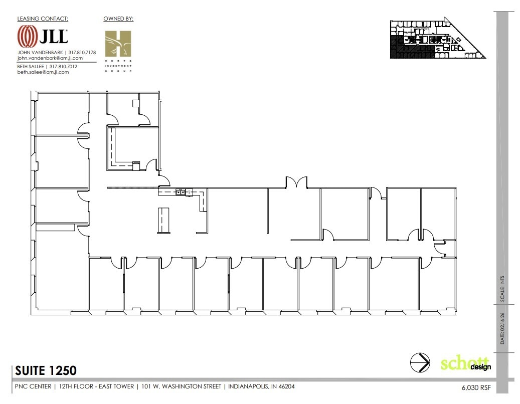 101-115 W Washington St, Indianapolis, IN à louer Plan d’étage– Image 1 sur 1