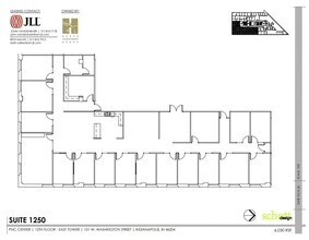 101-115 W Washington St, Indianapolis, IN à louer Plan d’étage– Image 1 sur 1