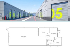 1485 Poinsettia Ave, Vista, CA à louer Plan d’étage– Image 1 sur 1