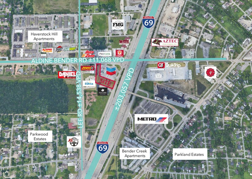 14545 Eastex Freeway Service Road, Humble, TX à vendre - Aérien – Image 2 sur 3