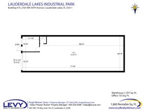 2696 NW 31st Ave, Lauderdale Lakes, FL à louer Plan d’étage– Image 2 sur 2