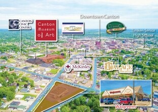 1223 Cleveland Ave NW, Canton, OH - VUE AÉRIENNE  vue de carte