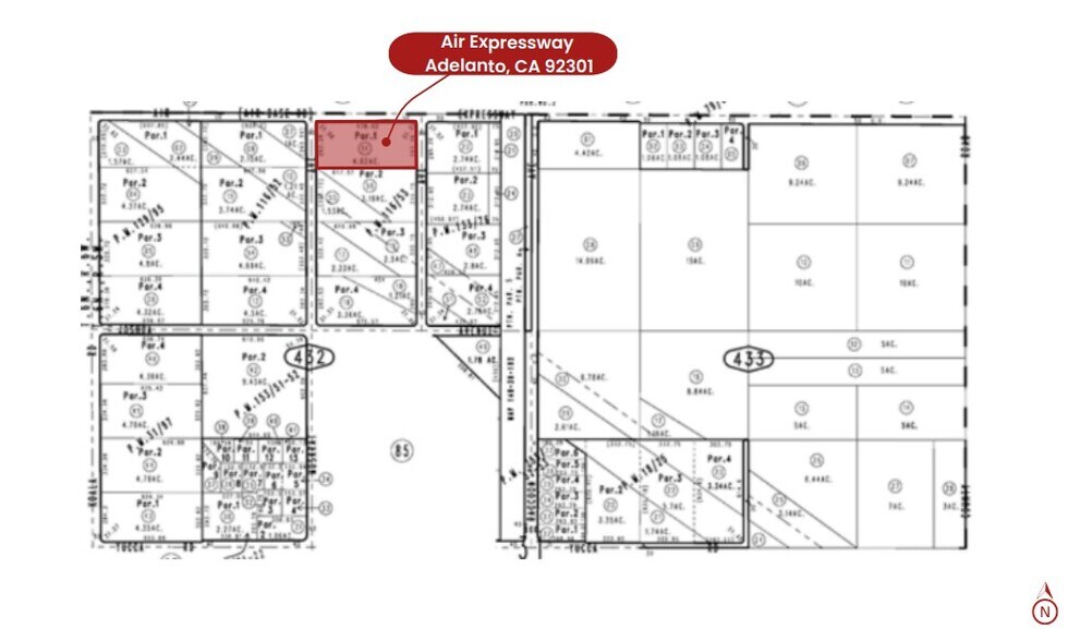 SEC of Air Expressway & Muskrat, Adelanto, CA à vendre - Plan cadastral – Image 3 sur 3