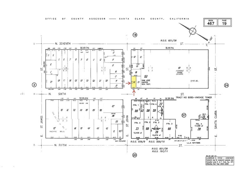270 E Saint John St, San Jose, CA à vendre - Plan cadastral – Image 3 sur 3