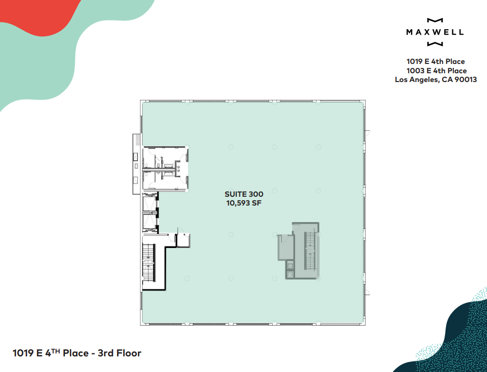 1019 E 4th Pl, Los Angeles, CA à louer Plan d’étage– Image 1 sur 1