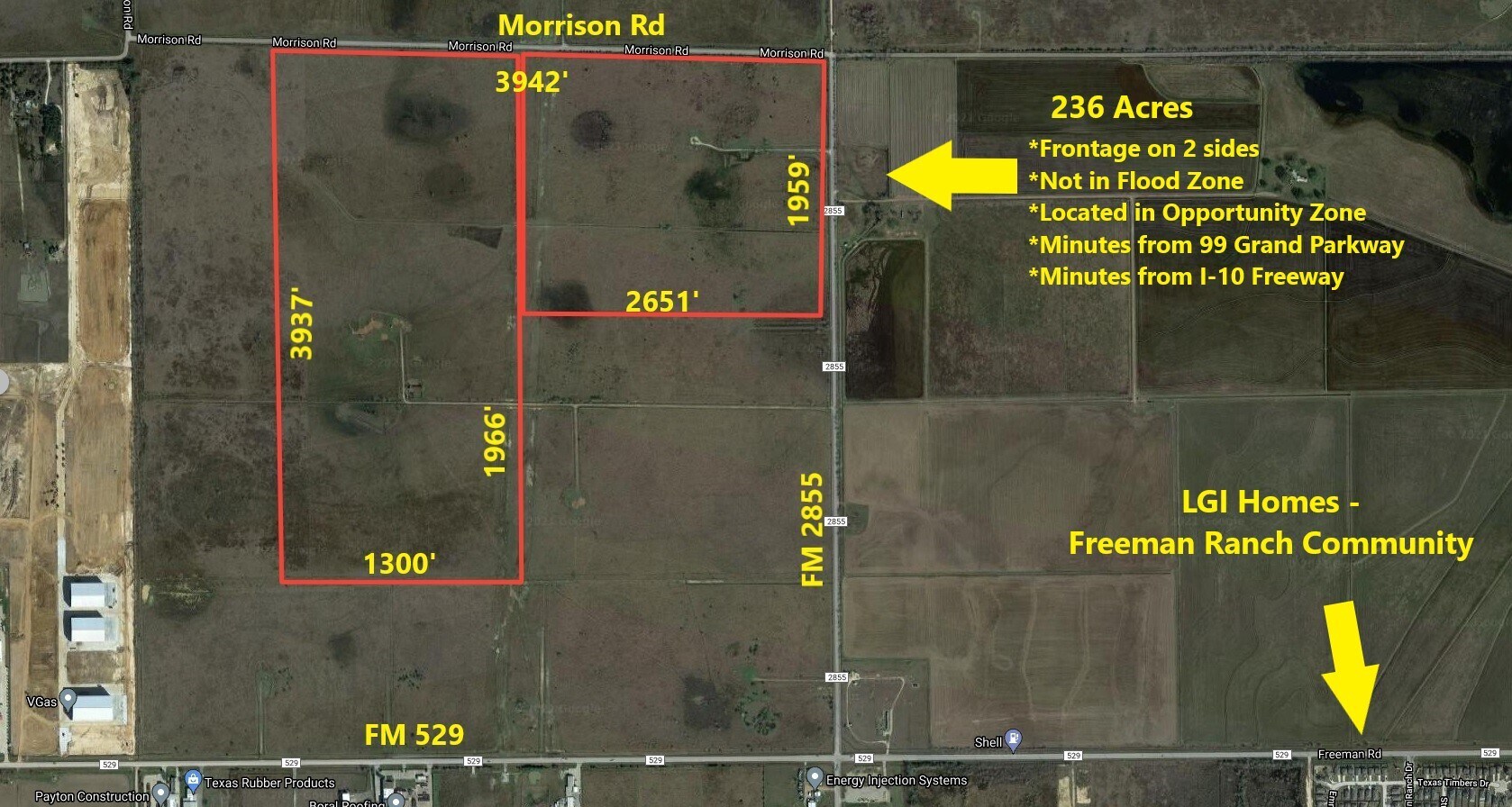 Morrison, Brookshire, TX à vendre Aérien– Image 1 sur 5