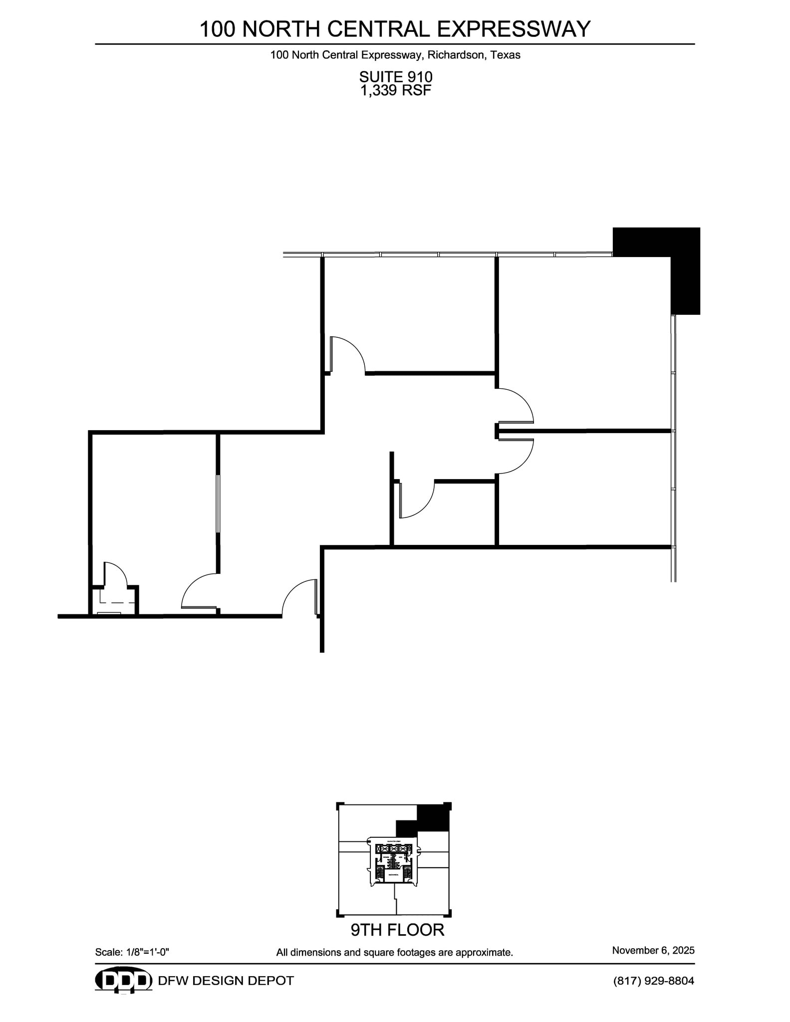 100 N Central Expy, Richardson, TX à louer Plan d’étage– Image 1 sur 1
