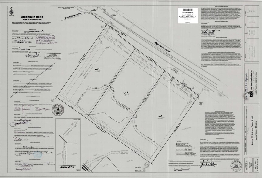 2221 E Algonquin Rd, Algonquin, IL à vendre - Plan cadastral – Image 2 sur 2