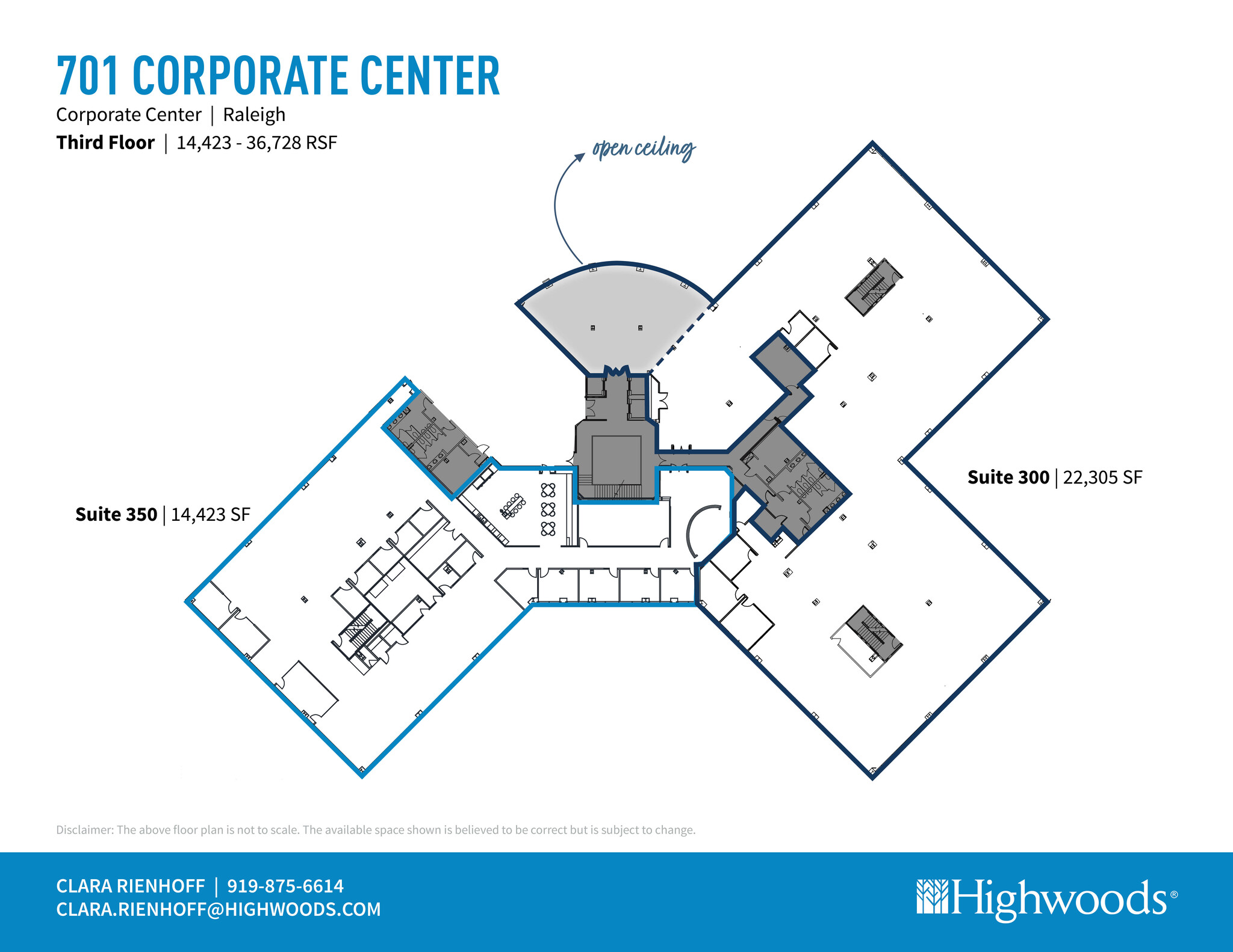 701 Corporate Center Dr, Raleigh, NC à louer Plan d’étage– Image 1 sur 2