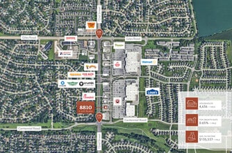 8810 S 71st Plz, Papillion, NE - VUE AÉRIENNE  vue de carte