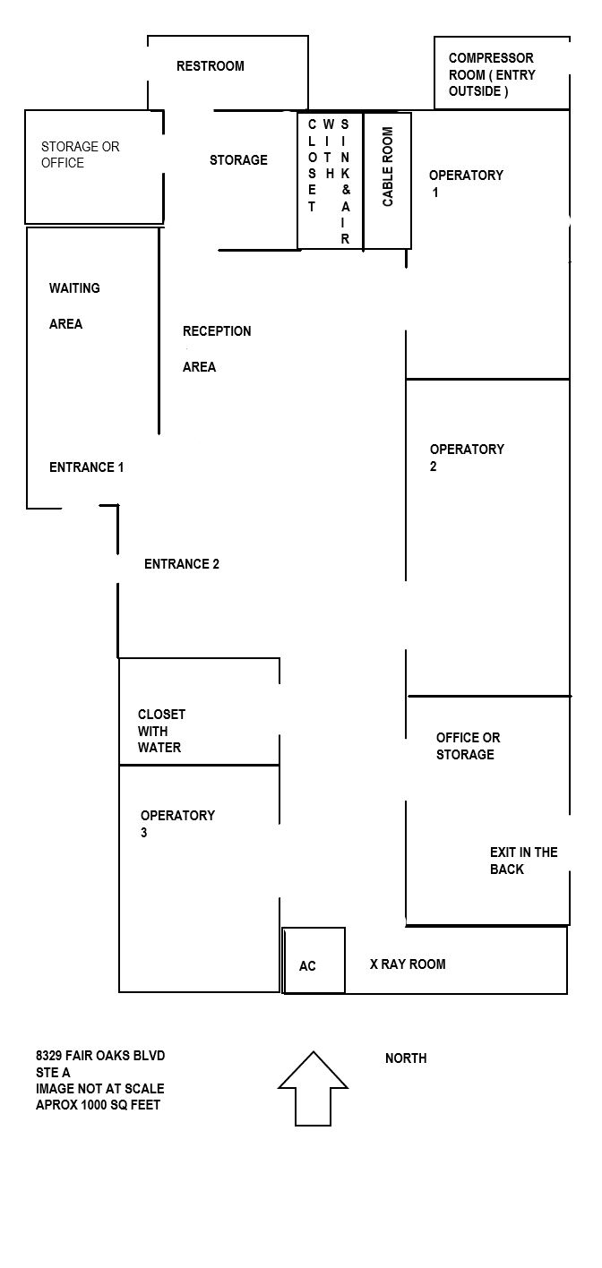 8329 Fair Oaks Blvd, Carmichael, CA à louer Plan d’étage– Image 1 sur 1