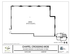 245 W SH 114, Southlake, TX à louer Plan d’étage– Image 1 sur 4