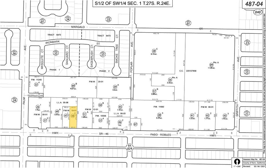 1900 Highway 46, Wasco, CA à louer - Plan cadastral – Image 3 sur 3