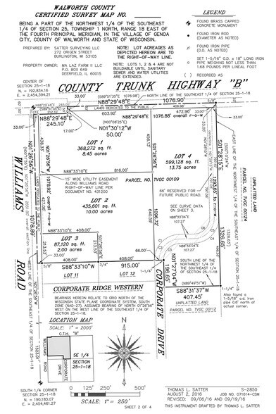 SE Williams Rd & County Highway B, Genoa City, WI à vendre - Photo principale – Image 1 sur 1