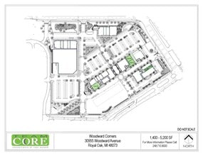 Woodward Ave, Royal Oak, MI à louer Plan d’étage– Image 1 sur 1