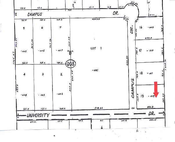 208-216 W University Dr, Arlington Heights, IL à louer - Plan cadastral – Image 3 sur 9