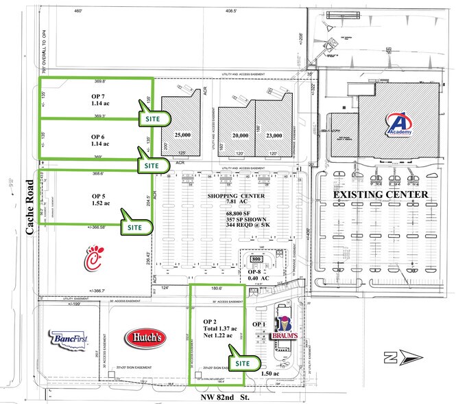 NWQ of NW Cache Rd & NW 82nd St, Lawton, OK à vendre - Plan de site – Image 1 sur 2
