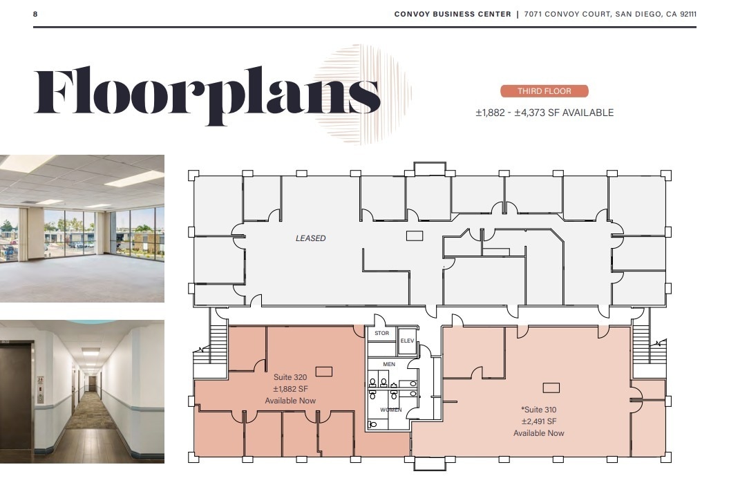 7071 Convoy Ct, San Diego, CA à louer Plan d’étage– Image 1 sur 1